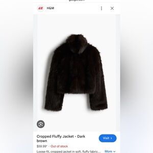 Luxurious Brown Faux Fur Jacket